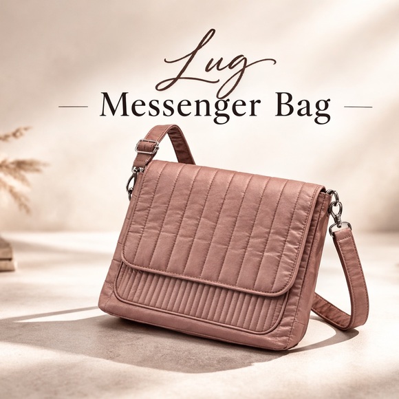 lug Handbags - Lug Brown Quilted Messenger Bag